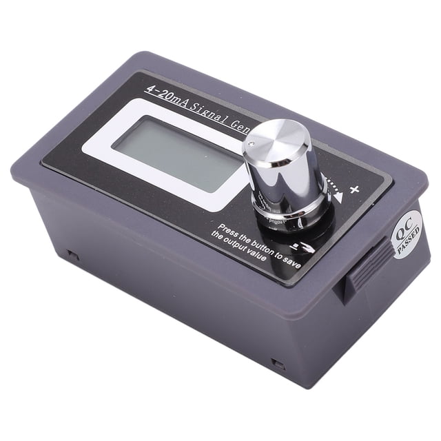4-20mA Signal Generator, Easy Viewing Current 2 Wire Transducer Generate Voltage LCD Display Calibrated Linear Output for Electrical Testing