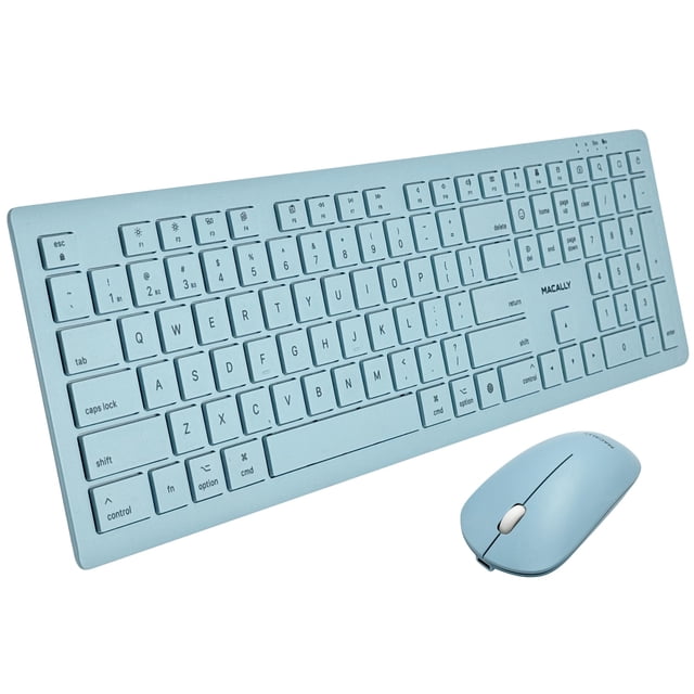 Combo de teclado y mouse inalámbricos Macally Bluetooth recargable