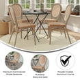 thumbnail image 4 of Flash Furniture 4 Pack Indoor/Outdoor Commercial Thonet French Bistro Stacking Chair, Natural/White PE Rattan and Bamboo Print Aluminum Frame in Light Natural, 4 of 15
