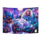 thumbnail image 1 of Tapiz fluorescente UV violeta con forma de cascada, bosque, 150 x 150 cm, 1 of 3