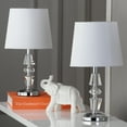 thumbnail image 4 of SAFAVIEH Crescendo 16 in. Crystal Table Lamp w/Off-White Polyester Shade, Set of 2, 4 of 6