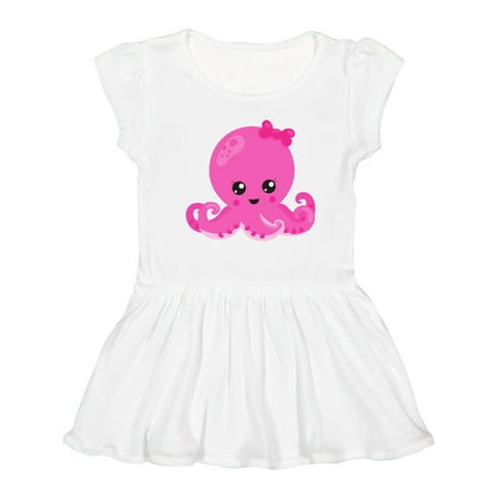 

Inktastic Cute Octopus Little Octopus Baby Octopus Hearts Girls Toddler Dress