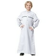 thumbnail image 1 of Zhuashum Onesies 7-8 Years Crew Robe National Teenage Long Sleeve Embroidered Arab Robe Set Comfortable Boy Clothes White, 1 of 6