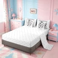 thumbnail image 3 of Erosebridal Cartoon Soccer Print Bows 7-Piece Twin Bedding Sets For Girls,Football Theme Kids Bedding Comforter Set,Reversible, 3 of 7