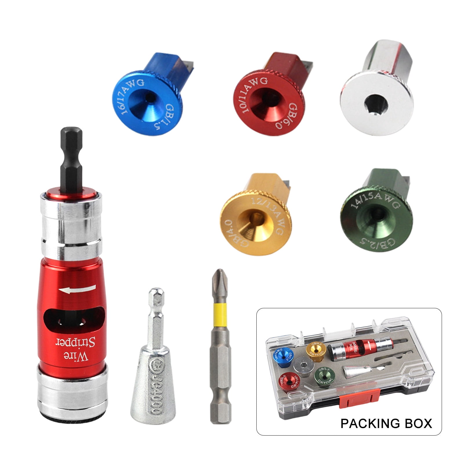 COOLHOOD Wire Strippers Tool Set Wire Stripping and Twisting Tool Professional Wire Tool for Drill Wire Strippers Tool