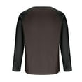 thumbnail image 5 of Henley Shirts for Men Raglan 3/4 Sleeve Muscle Baseball T-Shirts Button V Neck Shirt Contrast Color Tee Tops, 5 of 7