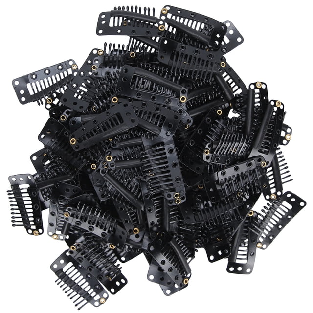 Metal Clip, Comb-shaped Excellent Effect Clip With Safe Design For DIY For Woman Black,Coffee,Beige