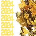 thumbnail image 1 of UPOUART 3 Bags Golden Rectangular Confetti Decorations for New Year Party Prop Classic Design Plastic and Resin, 1 of 8