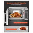 thumbnail image 3 of Countertop Microwave Oven, 0.9 Cu Ft 1000W, Stainless Steel Digital Microwave with Touchscreen, 10 Presets, 5 Levels, Multi-Lock for Commercial & Home Use, 3 of 9
