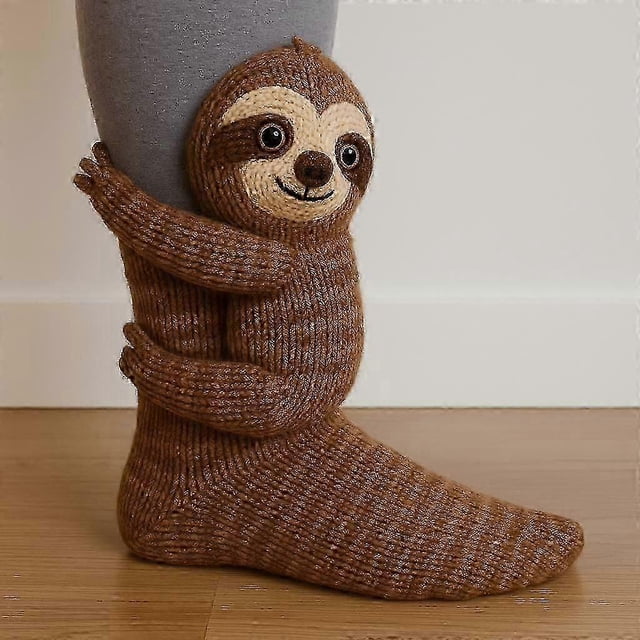 Novelty Cartoon Animal Socks - Christmas Gifts: Cat & Deer Warm Winter Socks for Girls & Womenp