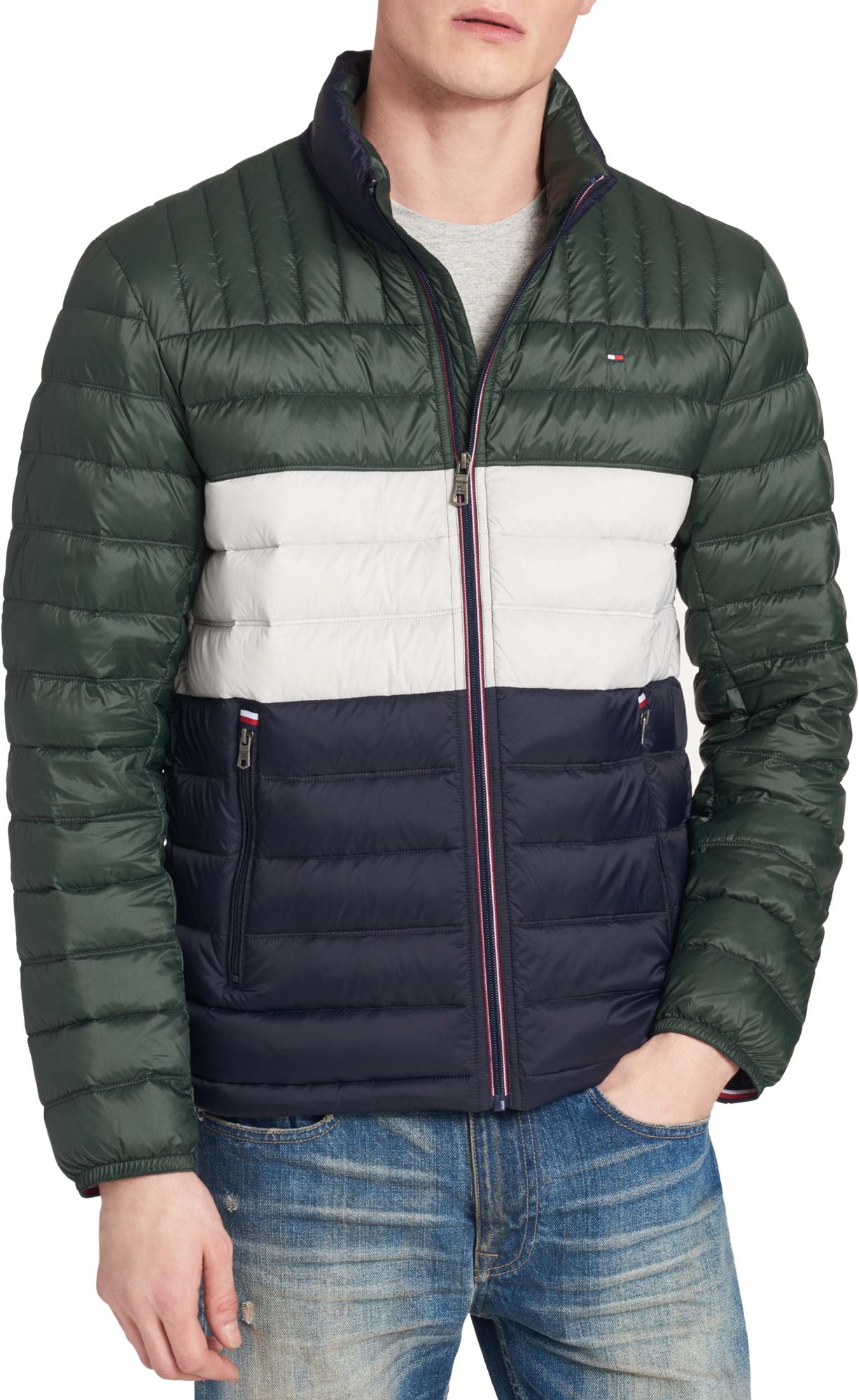 tommy hilfiger men's packable jacket