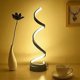 thumbnail image 5 of LED Spiral Table Lamp - 11W Warm White Eye-Caring LED Bedside Curved Lamp Postmodern Bedroom Living Room Small Night Light(Black,Warm Light), 5 of 5