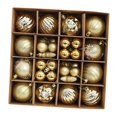 thumbnail image 1 of Adorno navideño de bola, irrompible, decoración para el hogar, accesorios para fotos, colgante navideño Oro, 1 of 9