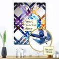 thumbnail image 3 of Designart "Blue Core in Gold Crystal Stone II" Stone Geode Oversized Wall Mirror - Traditional Landscapes Living Room Wall Mirror - Multiple Color Options, 3 of 6