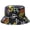 1, variant on CoCopeaunts Women Bucket Hat Outdoor Sun Protection Packable Men Fisherman Hat Colorful Graffiti Double-Faced Wear Bucket Cap