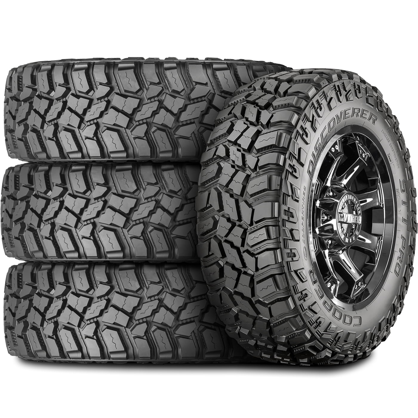 Set of 4 (FOUR) Cooper Discoverer STT Pro LT  Load E (10 Ply) MT  M/T Mud Tires 
