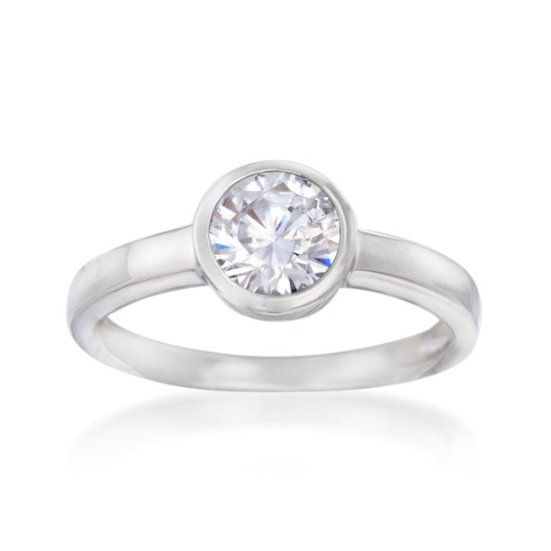 RossSimons RossSimons 1.00 Carat BezelSet CZ Ring in Sterling