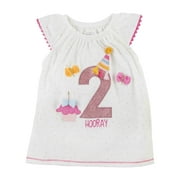 Mud Pie Little Girl 2 Birthday Tunic / Tee / Top / Shirt Size 2T