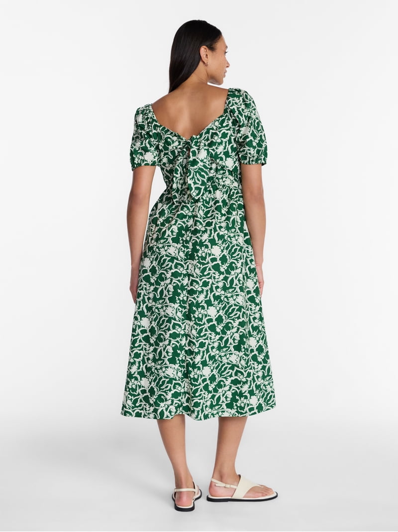 midi tie back dress Tie Back Midi Nap Dress
