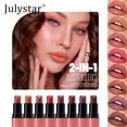 thumbnail image 3 of Julystar Heart Core 2 in 1 Moisturizing Lipstick, Creamy Matte Non-Drying Lip Tint, Long Lasting Daily Lip Makeup for All Skin Tones, 3 of 11