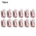 thumbnail image 3 of Yuarrent Clips ABS Durable Heavy Duty Clip Multifuncional Antideslizante Colcha Abrazaderas Hebilla de sujeción Accesorios Herramientas Almacenamiento y organización del hogar Rosa 12 piezas, 3 of 6