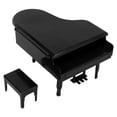 thumbnail image 2 of Juego de Piano y silla en miniatura, modelo de casa de muñecas, Piano, casa de muñecas, decoración de instrumentos, 1 Juego, 2 of 5