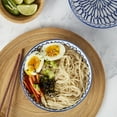 thumbnail image 2 of Tabletops Gallery 6.5" Cobalt Cafe Fluted Stoneware Ramen Noodle Bowls, Set of 2, 2 of 7