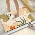 thumbnail image 6 of KeirineCC Soft Bath Mat with Mid-Century Abstract Boho Pattern, Modern Non-Slip Bathroom Rug Absorbent Microfiber Floor Mat-16x24 Inches - B, 6 of 8