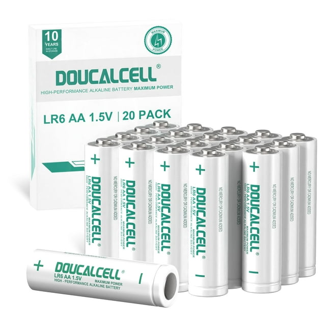 Pilas AA Doucalcell Maximum Power 1,5 V, paquete de 20