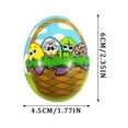 thumbnail image 3 of Kids Easter Basket Stuffers, 2.5 in Multicolor Printed Egg Toys, Slow Rising Squeeze, Easter Party Decorations, Squishies for Student, Squeeze Party Favors, 3 of 8