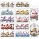 thumbnail image 1 of 10 hojas de pegatinas UV DTF con diseño de gnomo de ensueño para vasos de 16 oz, con diseño de flores, hojas, mariposas y abejas., 1 of 9