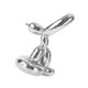 thumbnail image 1 of Escultura de resina galvanizada, figura de animal, color plateado, L Sliver-L, 1 of 8