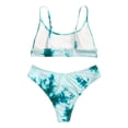 thumbnail image 3 of Plus Size Swimsuit Women Sexy Tie-Dye Pattern Top With Panty Bikini Set Swimmear, 3 of 5