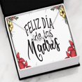 thumbnail image 4 of Spanish Mom Gift Scripted Love Necklace Stainless Steel Message Card Gift, 4 of 7