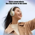 thumbnail image 4 of Hybrid Active Noise Cancelling Headphones, Wireless Over Ear Bluetooth Headphones, 60H Playtime, Hi-Res Audio, Deep Bass, Memory Foam Ear Cups, for Travel, Home Office, 4 of 9