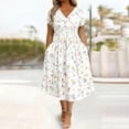 thumbnail image 3 of Iyufng Women's Summer Dresses Printed Mid-Waist Casual Beach Dress, 3 of 5