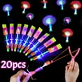 thumbnail image 2 of 5/10/20pcs LED Light Arrow Rocket Helicopter Flying Toys Kids Birthday Party Favors Gift Bag Pinata Fillers Rubber Band Catapult, 2 of 10