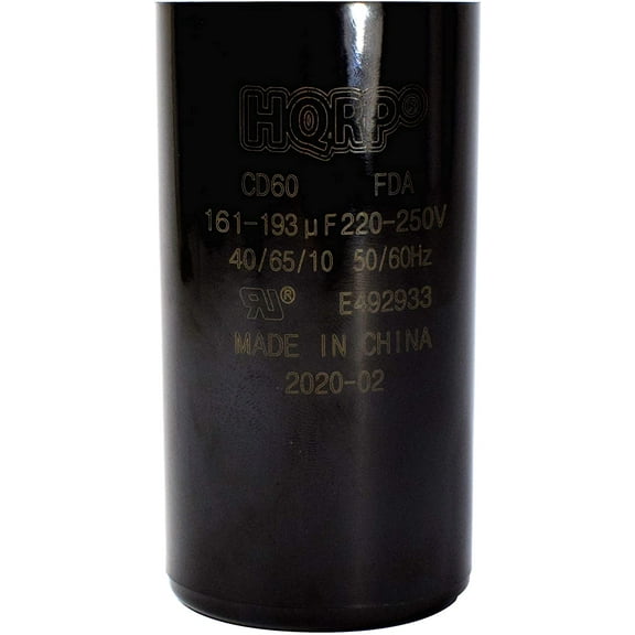 HQRP 161-193uf 220-250V Start Capacitor works with AC Electric Motor Start HVAC Blower Compressor Pump 161-193MFD CD60