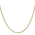 thumbnail image 2 of Primal Gold 14 Karat Yellow Gold 1.9mm Diamond-cut Parisian Wheat Chain Necklace, 2 of 4