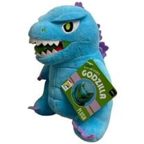 Blacklight Godzilla Plush (Neon Blue)