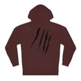 thumbnail image 2 of Effete Feline Claw Marks Scratch Unisex Hooded Sweatshirt, 2 of 4