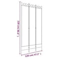 thumbnail image 4 of vidaXL 3-Panel Room Divider Black 120x220 cm Fabric, 4 of 5