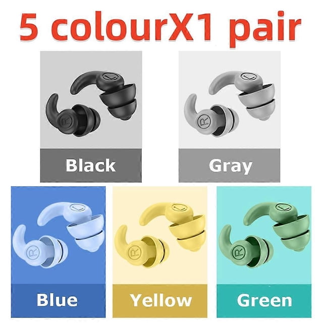5/1PC Swimming Ear Plugs Waterproof Seaside Pool Silicone Sleeping Noise Reduction