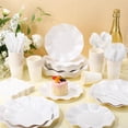 thumbnail image 4 of Suministros de fiesta Ziliny Scallop White, 350 unidades para 50 invitados, 4 of 6