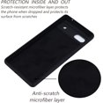 thumbnail image 4 of Designed for Google Pixel 6A 5G 2022 Case,Slim Liquid Silicone Rubber Shockproof Phone Cover with Wrist Strap Soft Anti-Scratch Microfiber Lining Protection Case for Google Pixel 6A 2022 (Black), 4 of 13