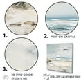 thumbnail image 3 of Designart "Winter'S Enchantment By The Coastal Ocean II" Coastal Ocean Floater Framed Canvas Art Print, 3 of 5
