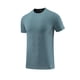 thumbnail image 5 of Ceisia Men's Solid Color Linen Blend T-shirt Short Sleeve Round Neck Loose Fit Casual Daily Tee Tops Dark Blue XL Gifts, 5 of 7
