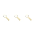 thumbnail image 1 of senveriont Stainless Steel Blank Keychain Polish Portable Rectangle Key Chain Clothes Handbag Keyring Engraving Gifts Decorative Gold 3Set, 1 of 6