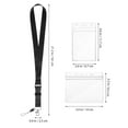 thumbnail image 4 of 1 Set Lanyard Hanging Id Card Holders Vertically Horizontal Name Badge Card Holders, 4 of 8