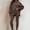 Coffee, variant on Womens 2 Piece Lounge Sets Oversized Crewneck Long Sleeve Drop Shoulder Tunic Sweatshirt and High Waisted Leggings Casual Fall Workout Tracksuit